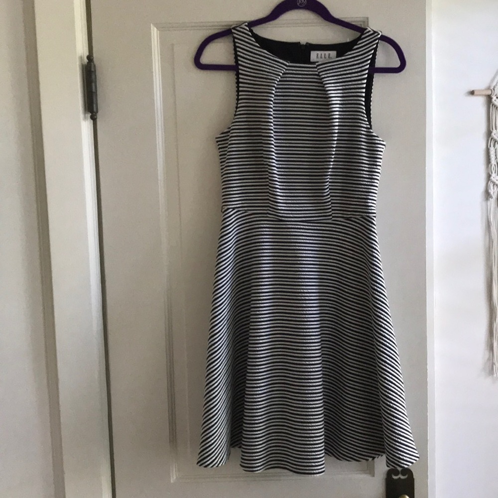 Striped a-line dress
